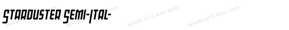 Starduster Semi-Ital字体转换